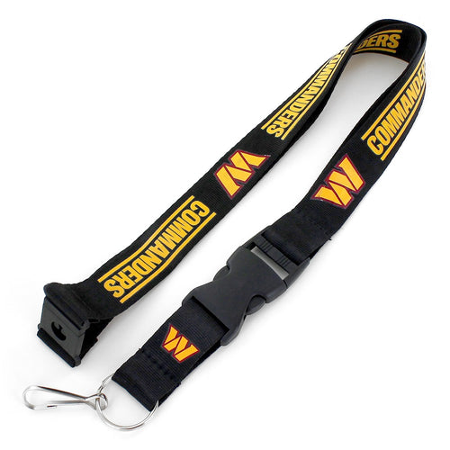 Wholesale WASHINGTON COMMANDERS (BLACK) TEAM LANYARD NFL-LN-095-37-BK