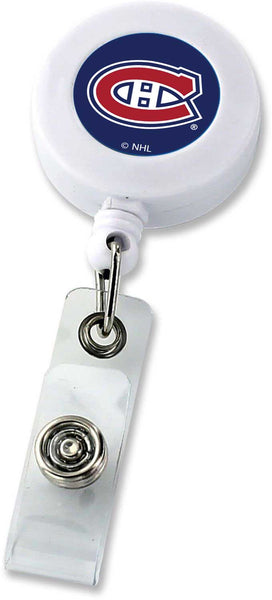 Wholesale CANADIENS (WHITE) BADGE REEL (NE) NHL-BH-862-05