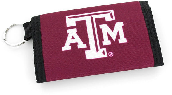 Wholesale TEXAS A&M NYLON WALLET KEYCHAIN (NM) CCP-WA-567-74