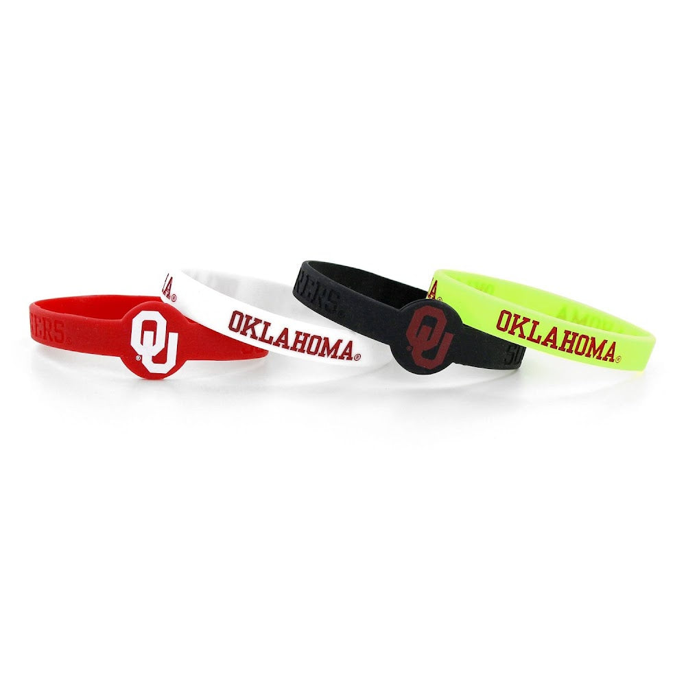 Wholesale OKLAHOMA SILICONE BRACELETS (4 PACK) CCP-BC-283-60