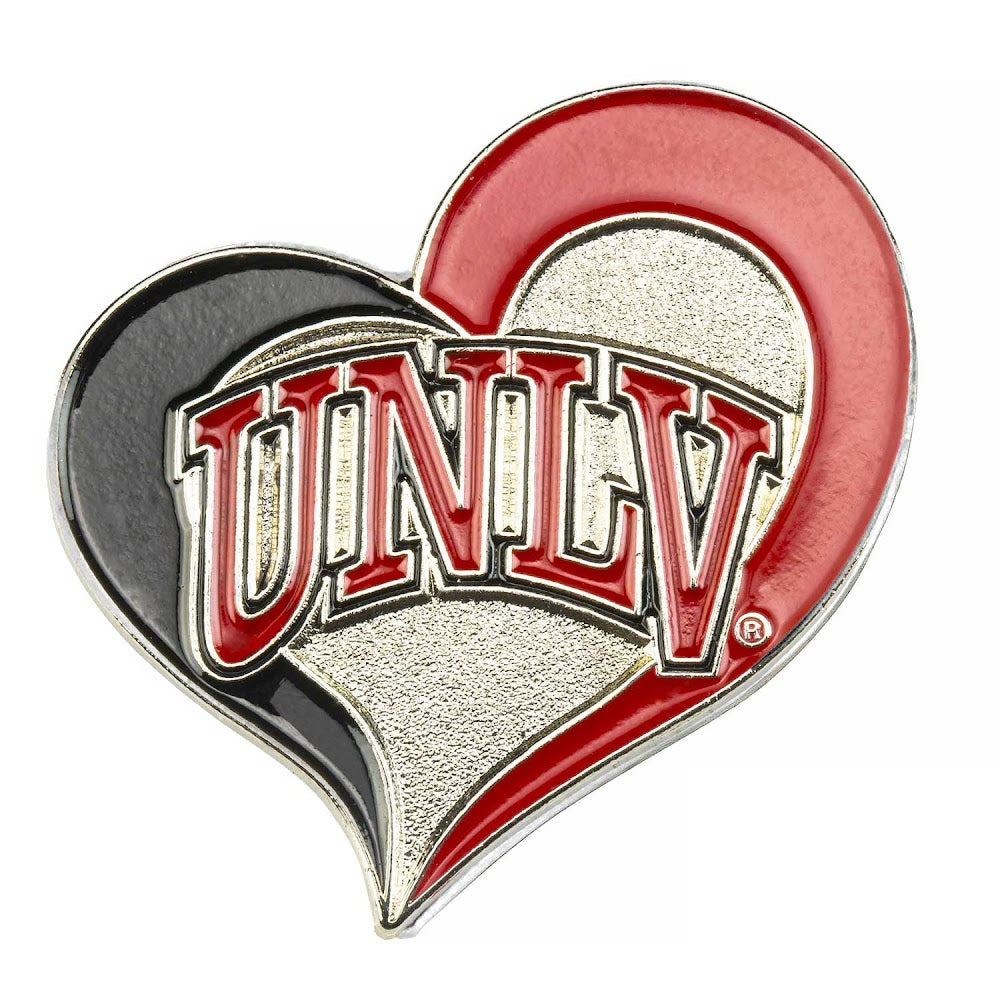 Wholesale UNLV SWIRL HEART PIN CCP-PN-261-32