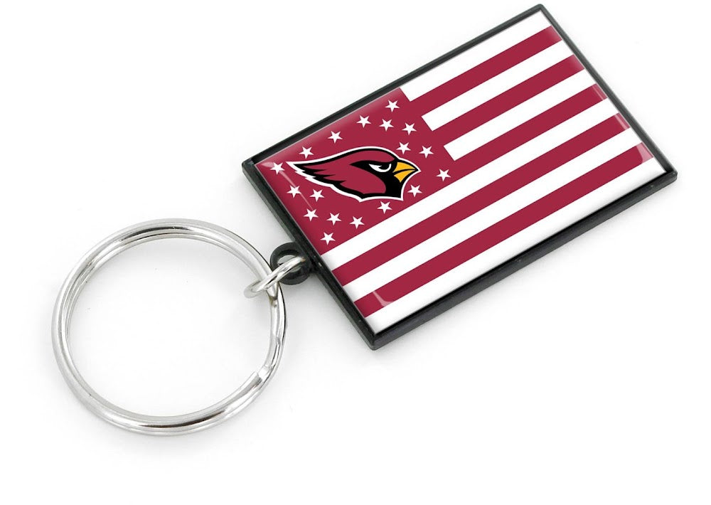 Wholesale ARIZONA CARDINALS AMERICANA FLAG KEYCHAIN NFL-KT-1106-25