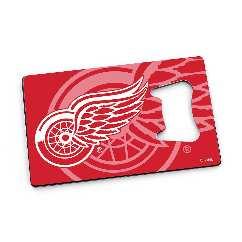 Wholesale RED WINGS CREDIT CARD BOTTLE OPENER MAGNET NHL-BK-1179-23