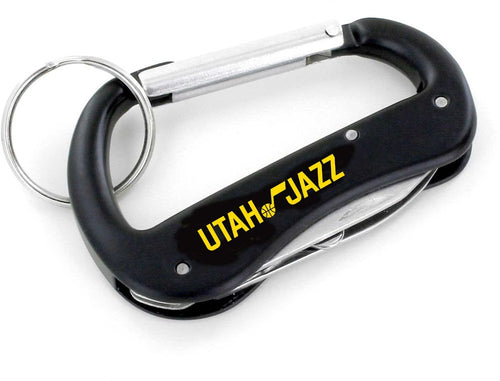 Wholesale JAZZ CARABINER MULTI TOOL KEYCHAIN (SP) NBA-KT-1000-21