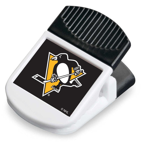 Wholesale PENGUINS MAGNETIC RECTANGULAR CHIP CLIP NHL-CC-796-14