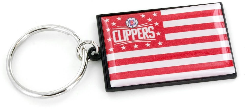 Wholesale CLIPPERS AMERICANA FLAG KEYCHAIN NBA-KT-1106-24