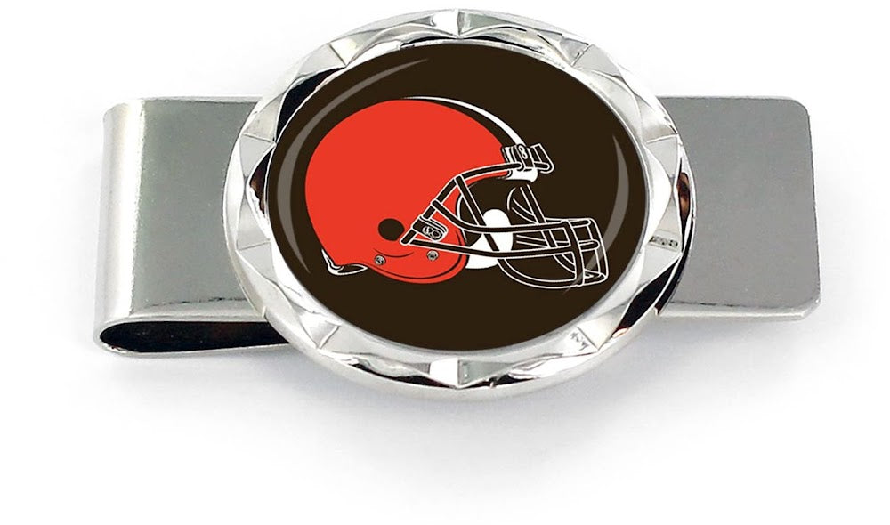 Wholesale CLEVELAND BROWNS DIAMOND CUT MONEY CLIP NFL-MC-945-03