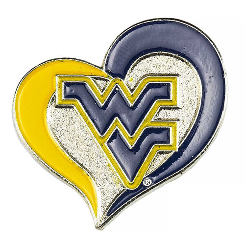 Wholesale WEST VIRGINIA SWIRL HEART PIN CCP-PN-261-82