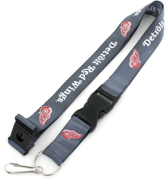 Wholesale RED WINGS (CHARCOAL) TEAM LANYARD NHL-LN-095-23-CH