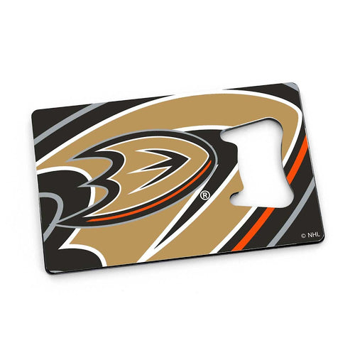 Wholesale DUCKS CREDIT CARD BOTTLE OPENER MAGNET NHL-BK-1179-01