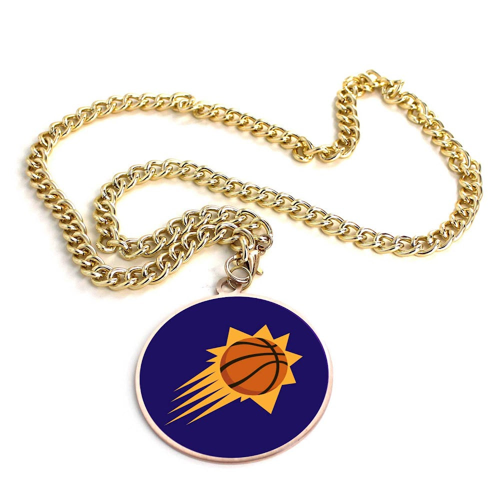 Wholesale SUNS (GOLD) TEAM EMBLEM NECKLACE NBA-PD-632-26