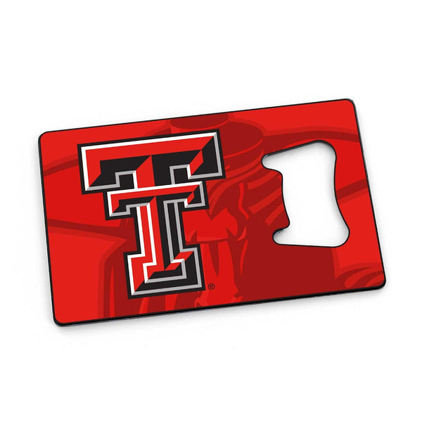 Wholesale TEXAS TECH CREDIT CARD BOTTLE OPENER MAGNET CCP-BK-1179-90