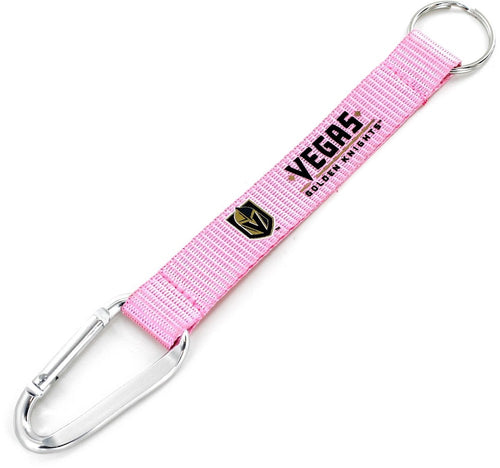 Wholesale GOLDEN KNIGHTS PINK CARABINER KEYCHAIN (NM) NHL-KT-147-34-PK