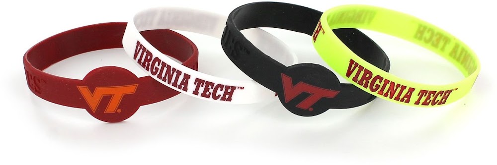 Wholesale VIRGINIA TECH SILICONE BRACELETS (4 PACK) CCP-BC-283-56