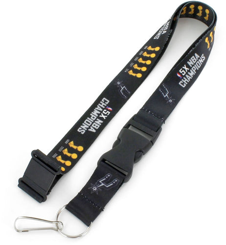 Wholesale SPURS (5X) DYNASTY LANYARD (NM) NBA-LN-435-20