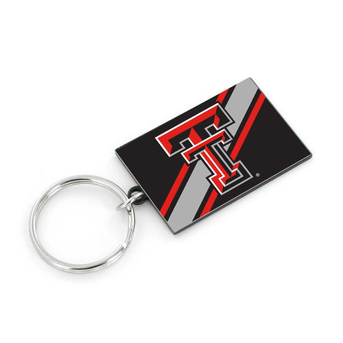 Wholesale TEXAS TECH STRIPED KEYCHAIN CCP-KT-1189-90