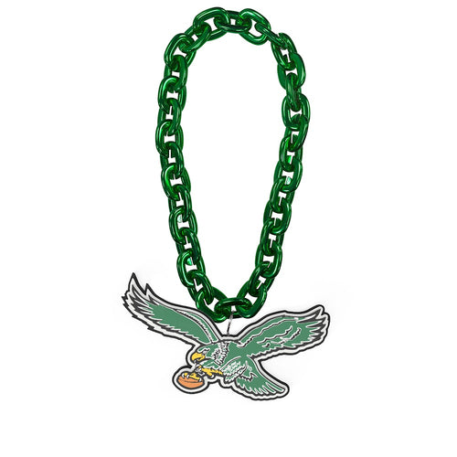 Wholesale PHILADELPHIA EAGLES "GREEN" THROWBACK EAGLE LOGO (GREEN) FAN CHAIN NFL-FF-590-24-THB-A-GR