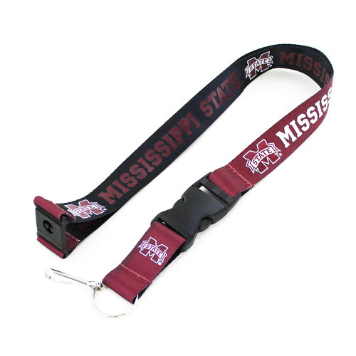 Wholesale MISSISSIPPI STATE (BLACK/RED) REVERSIBLE LANYARD CCP-LN-162-59