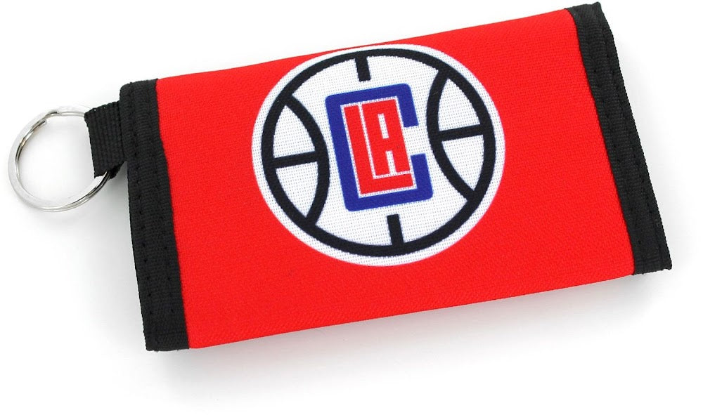 Wholesale CLIPPERS NYLON WALLET KEYCHAIN (NM) NBA-WA-567-24