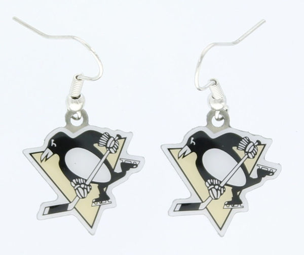 Wholesale PENGUINS DANGLER EARRINGS NHL-ER-015-14