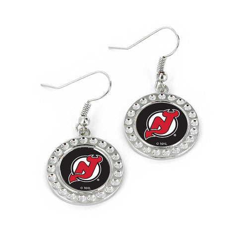 Wholesale DEVILS DIMPLE EARRINGS (FJ-1080) NHL-ER-959-08