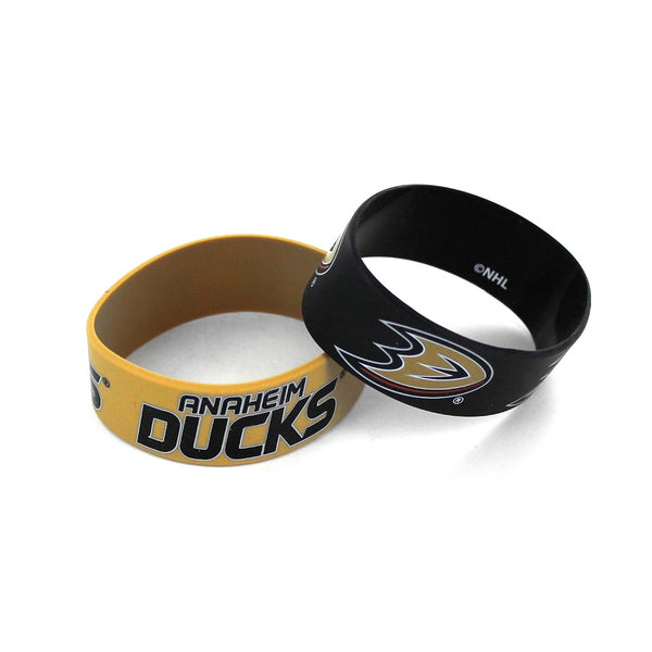 Wholesale DUCKS WIDE BRACELETS (2 PACK) NHL-BC-207-01