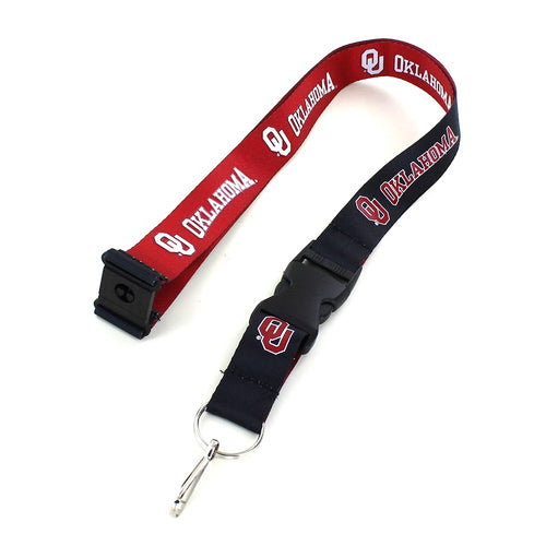 Wholesale OKLAHOMA (BLACK/RED) REVERSIBLE LANYARD CCP-LN-162-60