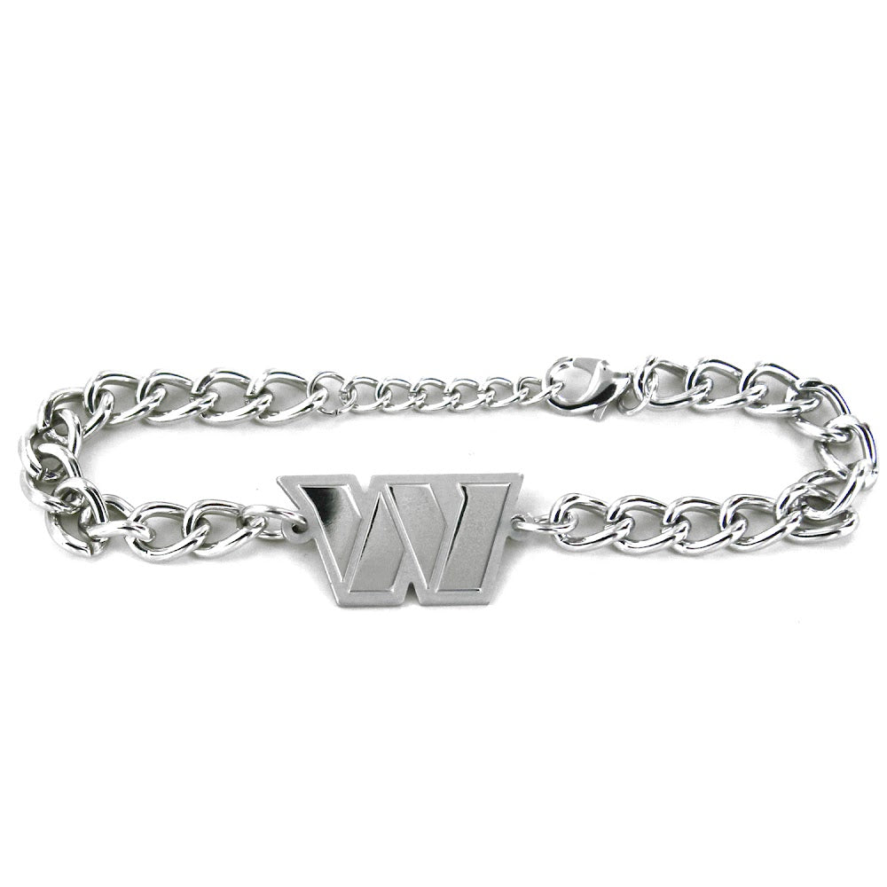 Wholesale WASHINGTON COMMANDERS CHAIN LINK LOGO BRACELET NFL-BC-642-37