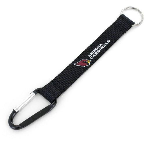 Wholesale ARIZONA CARDINALS BLACK CARABINER LANYARD KEYCHAIN (NM) NFL-KT-147-25-BK