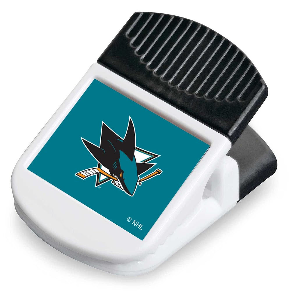 Wholesale SHARKS MAGNETIC RECTANGULAR CHIP CLIP NHL-CC-796-21