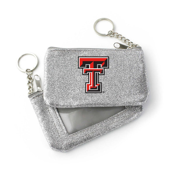 Wholesale TEXAS TECH (SILVER) SPARKLE COIN PURSE (OC) CCP-WA-991-90