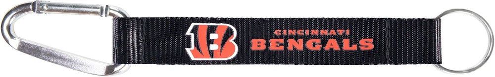 Wholesale CINCINNATI BENGALS (BLACK) CARABINER KEYCHAIN NFL-KT-147-02