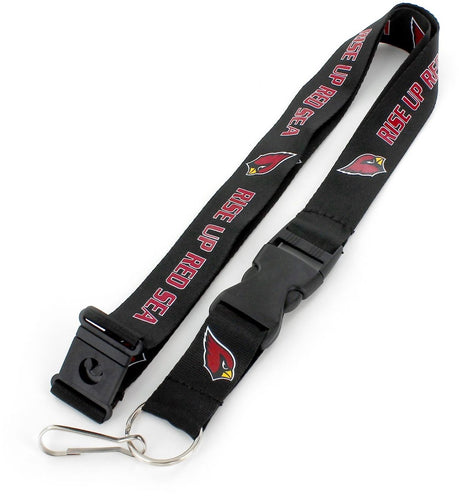 Wholesale ARIZONA CARDINALS (BLACK) 'RED SEA' TEAM LANYARD NFL-LN-095-25-RS