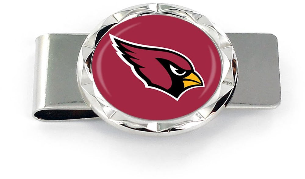 Wholesale ARIZONA CARDINALS DIAMOND CUT MONEY CLIP NFL-MC-945-25