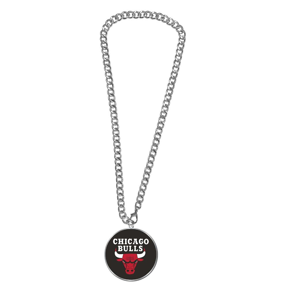 Wholesale BULLS (SILVER) TEAM EMBLEM NECKLACE NBA-PD-632-10