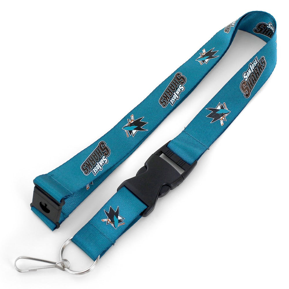 Wholesale SHARKS (TEAL) TEAM LANYARD (DNO-OL) (NM) NHL-LN-095-21-O