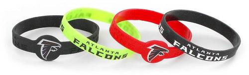 Wholesale ATLANTA FALCONS SILICONE BRACELET (4-PACK) NFL-BC-283-15