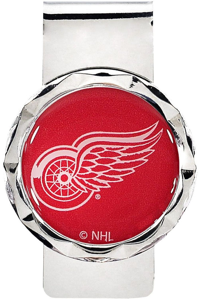 Wholesale RED WINGS DIAMOND CUT MONEY CLIP NHL-MC-945-23