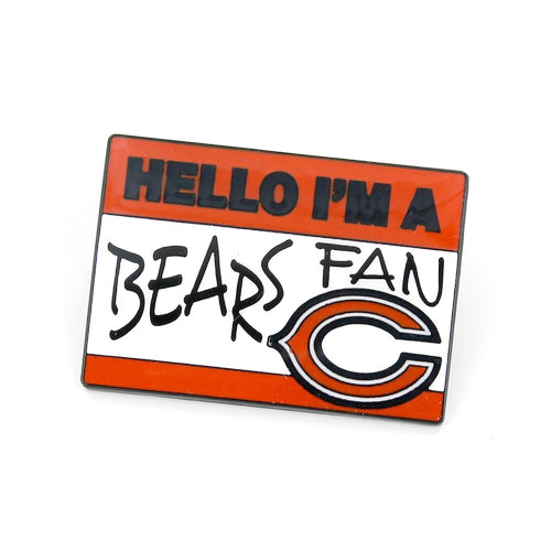 Wholesale CHICAGO BEARS NAME TAG PIN NFL-PN-625-16