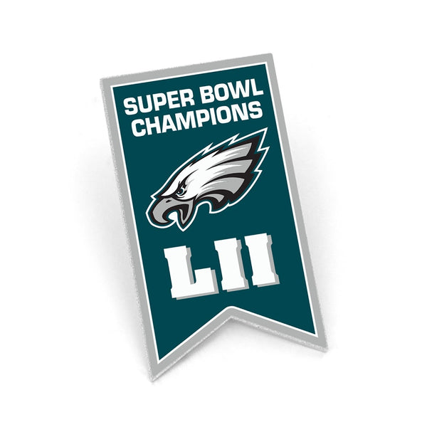 Wholesale PHILADELPHIA EAGLES CHAMPIONSHIP BANNER PIN (SP) NFL-PN-1064-24