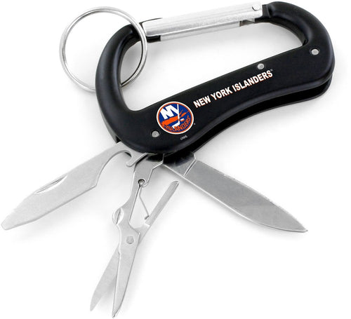 Wholesale ISLANDERS CARABINER MULTI TOOL KEYCHAIN (SP) NHL-KT-1000-09