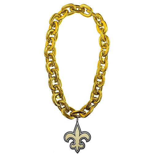 Wholesale NEW ORLEANS SAINTS (GOLD) FAN CHAIN NFL-FF-590-22-GD