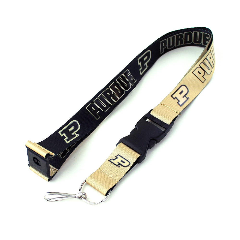 Wholesale PURDUE (BLACK/GOLD) REVERSIBLE LANYARD CCP-LN-162-24