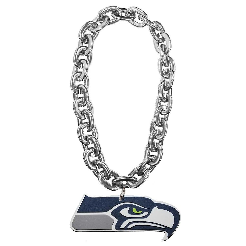 Wholesale SEATTLE SEAHAWKS (SILVER) FAN CHAIN NFL-FF-590-14-SV