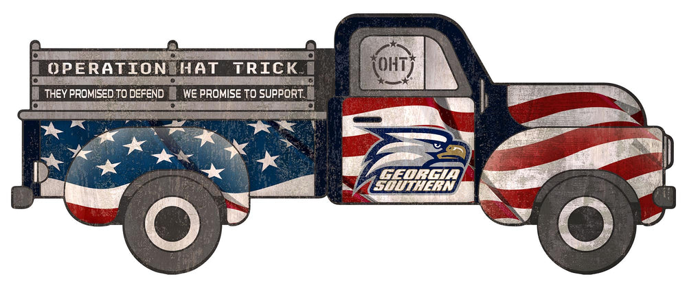 Wholesale C0266-Truck Flag Cutout / C0266-Georgia Southern