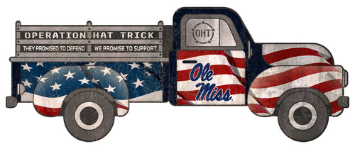 Wholesale C0266-Truck Flag Cutout / C0266-Ole Miss