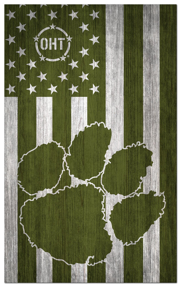 Wholesale C0270-OHT MilitaryGreenFlag11x19 / C0270-Clemson