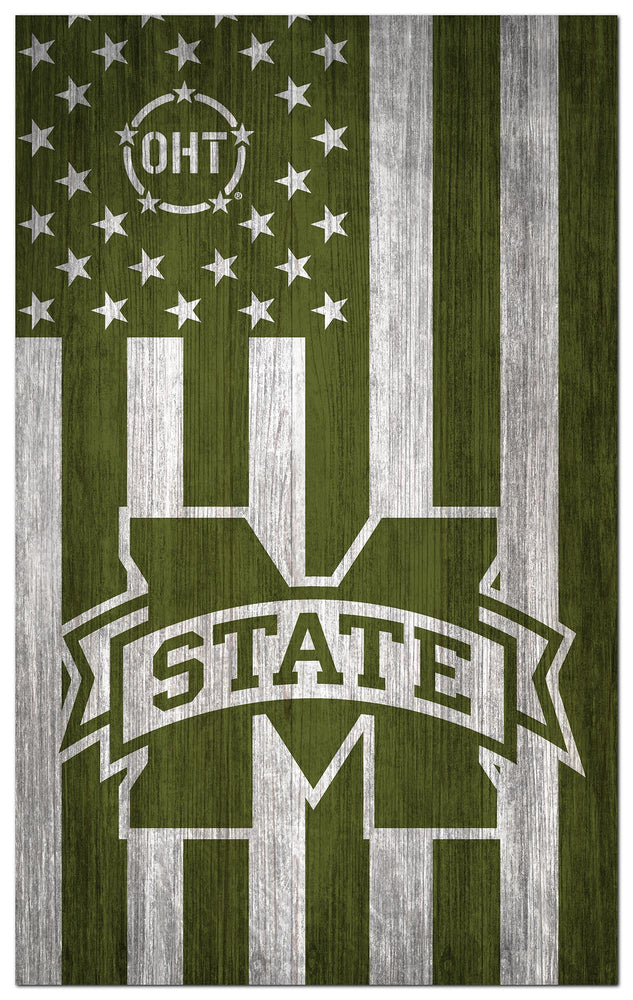 Wholesale C0270-OHT MilitaryGreenFlag11x19 / C0270-Mississippi State