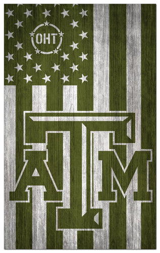 Wholesale C0270-OHT MilitaryGreenFlag11x19 / C0270-Texas A&M