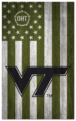 Wholesale C0270-OHT MilitaryGreenFlag11x19 / C0270-Virginia Tech